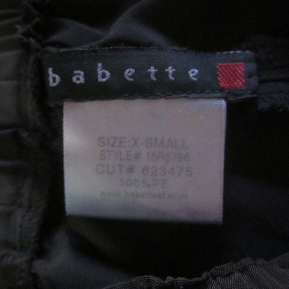 Babette SF Vintage Gray Nylon Wide Leg Crop Pants XS fits up to M 30" Waist - Picture 3 of 14